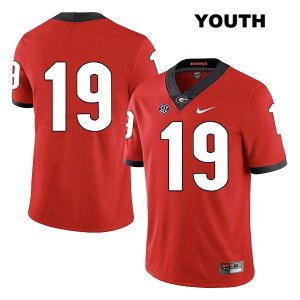 Youth Georgia Bulldogs NCAA #19 Adam Anderson Nike Stitched Red Legend Authentic No Name College Football Jersey WXQ7854RN